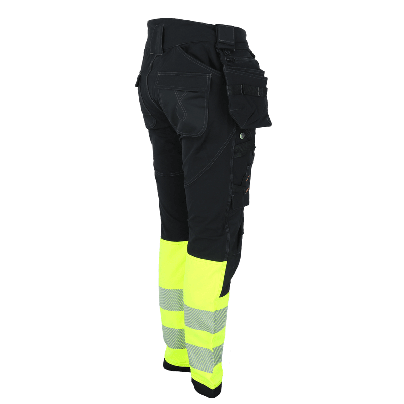 Akita Professional Pant,Black Beauty / Safety Yellow